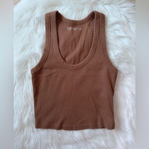 Abercrombie & Fitch Size S Ribbed Cropped Tank Soft A&F Essentials